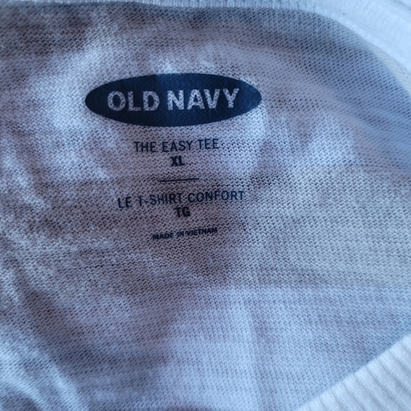 Old Navy Grey and White Striped Sweatshirt XL - Picture 7 of 7